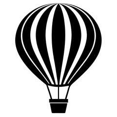 Naklejka premium Hot Air Balloon Silhouette Art