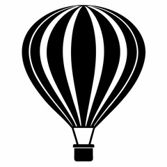 Fototapeta premium Hot Air Balloon Silhouette Art