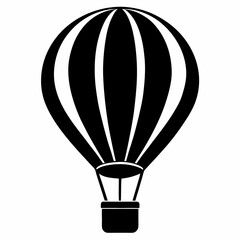 Obraz premium Hot Air Balloon Silhouette Art