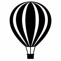 Obraz premium Hot Air Balloon Silhouette Art