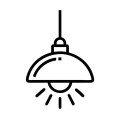 Minimalist Hanging Light Icon