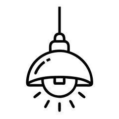 Minimalist Hanging Light Icon