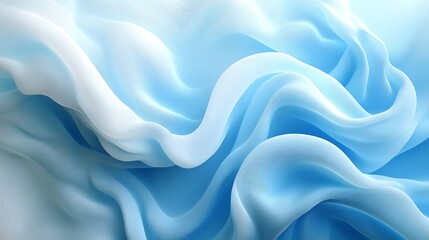 Obraz premium Blue fabric waves, soft texture, elegant drape, background design, website use.