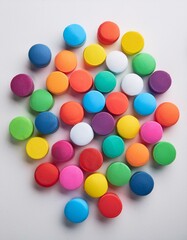 Obraz premium Colorful Polka Dot Texture