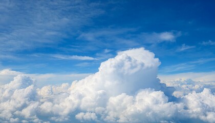 Obraz premium Fluffy White Clouds Texture