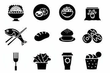 Food Icon, Simple Logo Minimalism