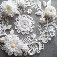 Elegant White Lace Texture