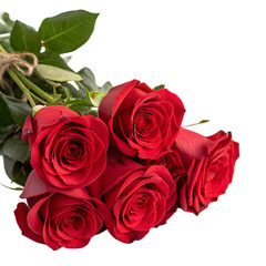 Obraz premium bouquet of red roses ON transparent background