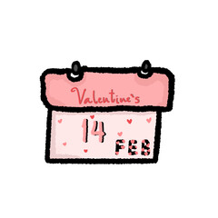 Calendar of valentine&rsquo;s day