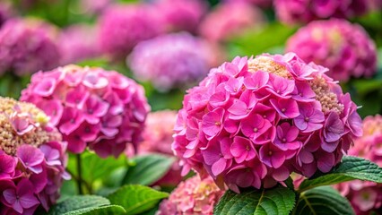 Obraz premium pink hydrangea flowers