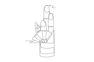 Kadomatsu concept one-line drawing
