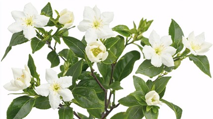 Obraz premium shot of jasmine flowers in a festive decoration, emphasizing their role in celebrations and their fragrant appeal. | Jasmine 