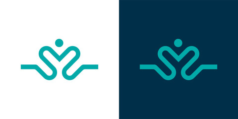 logo design abstract human spa