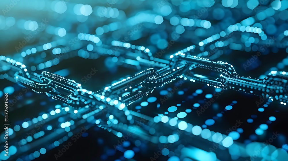 Poster digital ledger with transaction records, showing the transparency and immutability of blockchain tec