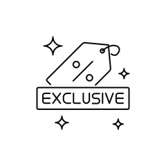 Outline Exclusive Deal icon for Early Year Promotion
