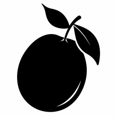 Sapodilla Fruit Minimalist Vector Design