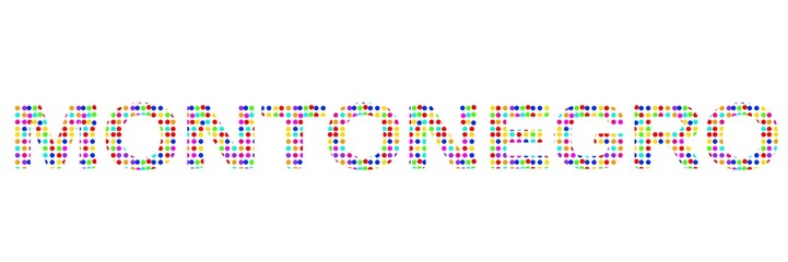 montonegro said on colorful paper