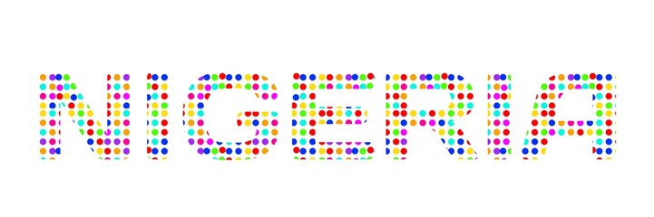 nigeria said on colorful paper