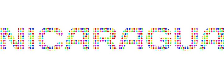 nicaragua said on colorful paper