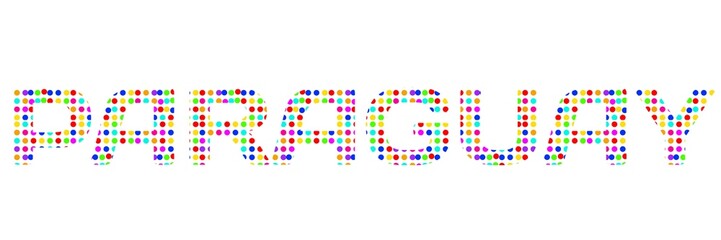 paraguay said on colorful paper