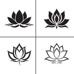 Professional High-Resolution Lotus Symbol for Branding