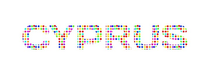 cyprus said on colorful paper