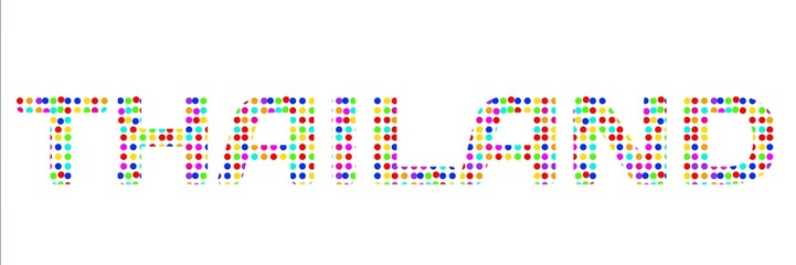 thailand said on colorful paper