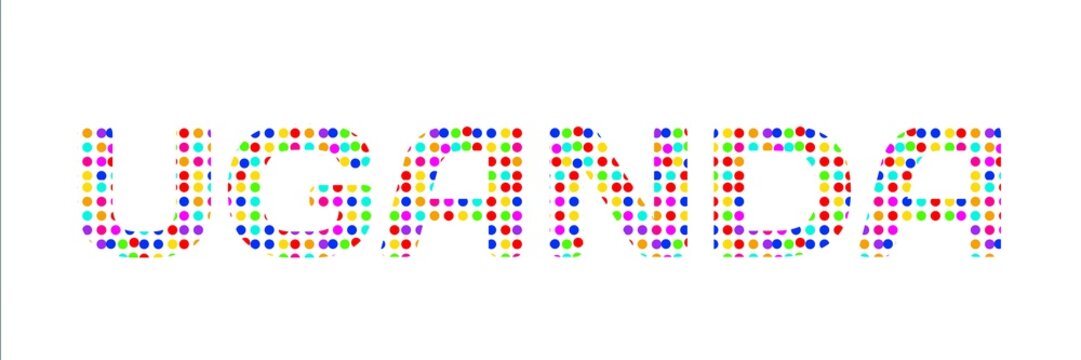 uganda said on colorful paper