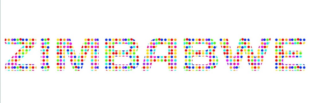 zimbabwe said on colorful paper