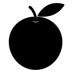 Sapodilla Silhouette Art in Vector