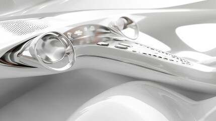 Close-up of a luxurious bathroom fixture showcasing sleek lines and polished chrome accents. This modern design features intuitive touch controls, enhancing usability and style