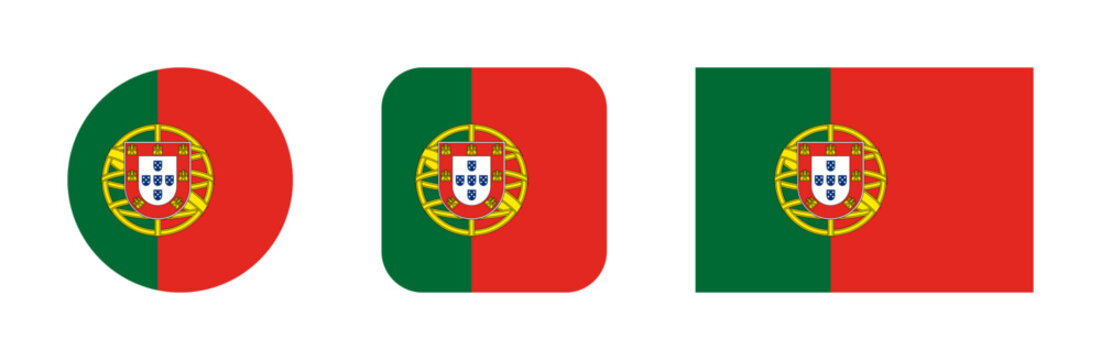Portugal flag icon set