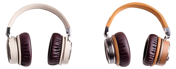 Headphones isolated on transparent.