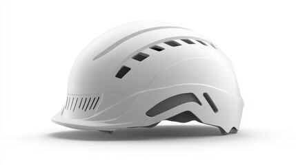Fototapeta premium Modern White Safety Helmet for Construction Use