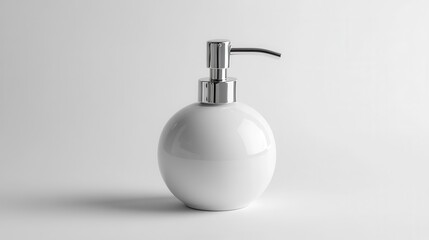 Elegant White Soap Dispenser for Modern Bathroom Decor
