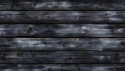Obraz premium Dark stained wooden planks arranged horizontally