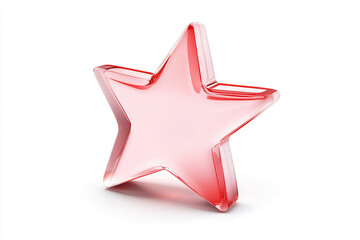 Crystal clear red star icon