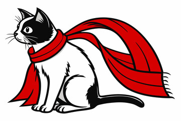 Celebrate love with this adorable Valentine cat design on a white background. Perfect for cat lovers, romantic themes, and creative projects.