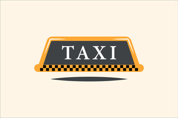 Taxi Logo Simple Vector Illustration fully editable, taxi sign vector illustration