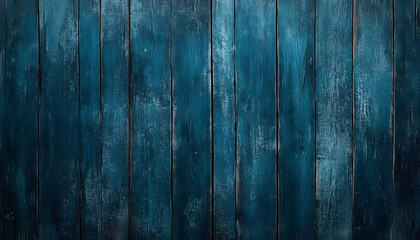Dark Blue Painted Wooden Planks Background Texture