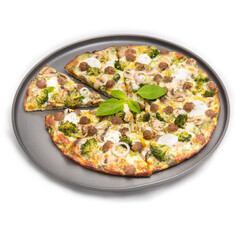 pizza on a plate