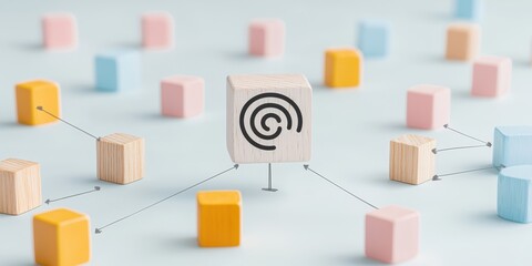 Creative Concept of Networking and Connection Visual