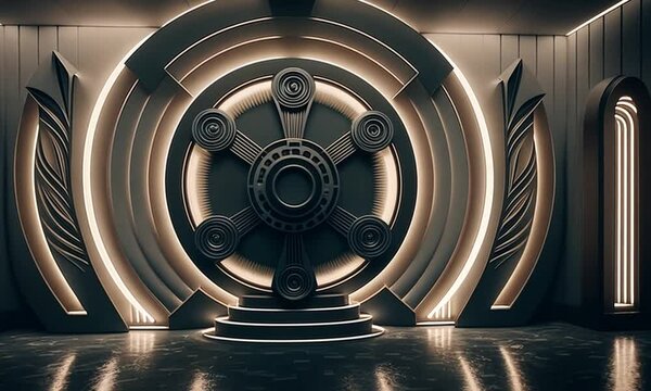 High-tech and modern safe and vault 