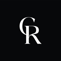 Initial Letter CR Logo Design Outstanding Creative Modern Symbol  Sign