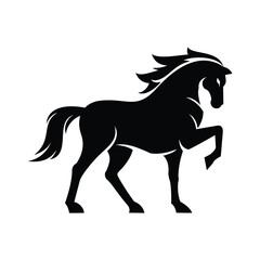 Elegant horse logo. Royal stallion symbol design. Equine stables sign. Equestrian brand emblems. icon Vector illustration..eps