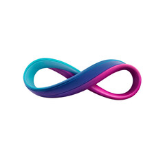Naklejka premium Infinity Symbol - Gradient Blue Purple 