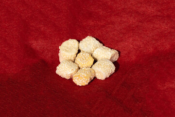 Hindu Festival Makar Sakranti aka Maghe Sankranti Food of Yam, Jaggery, Sesame Balls etc.