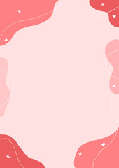 Minimal pink design (A4)