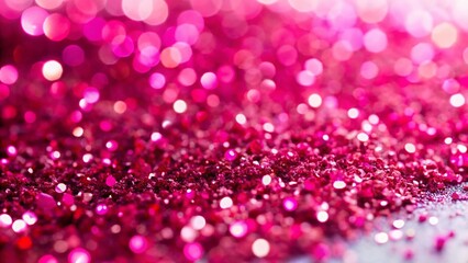 Pink Glitter Texture Isolated on White Background – Sparkling Shimmering Dust
