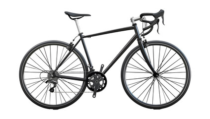Naklejka premium Bicycle on isolated on transparent.